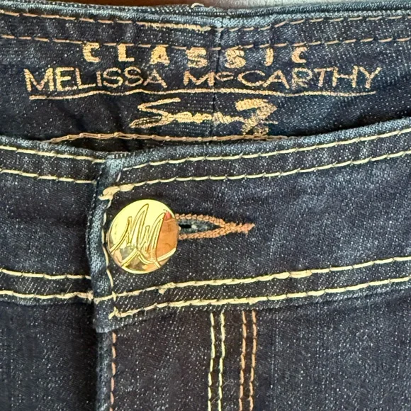 2 Pair Melissa McCarthy Seven7 Bootcut Jeans EUC Size 16W - Picture 4 of 15